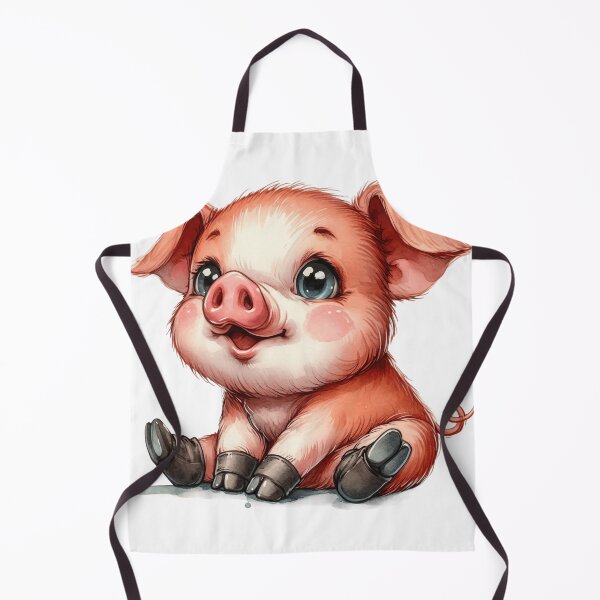 Item preview, Whimsical BABY PIG – Surreal Farm Animal Art designed and sold by WHITE FLAME PRINTS.