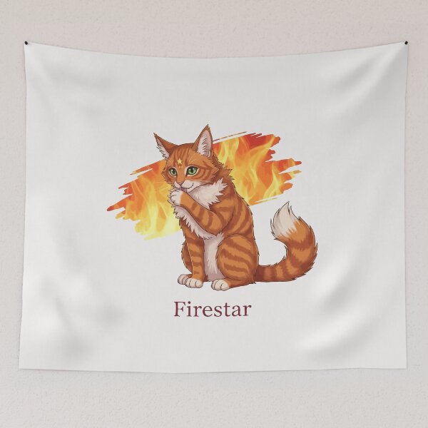Item preview, Cute Chibi Warriors Firestar Cat ThunderClan Firepaw Rusty Erin Hunter designed and sold by StudioJohan.