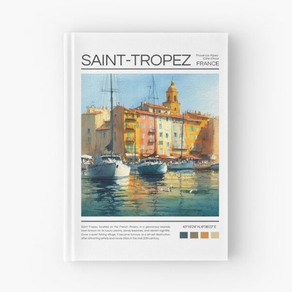 Item preview, Saint-Tropez - France - Watercolor  designed and sold by StudioRedKoala.