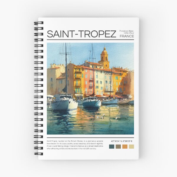 Item preview, Saint-Tropez - France - Watercolor  designed and sold by StudioRedKoala.