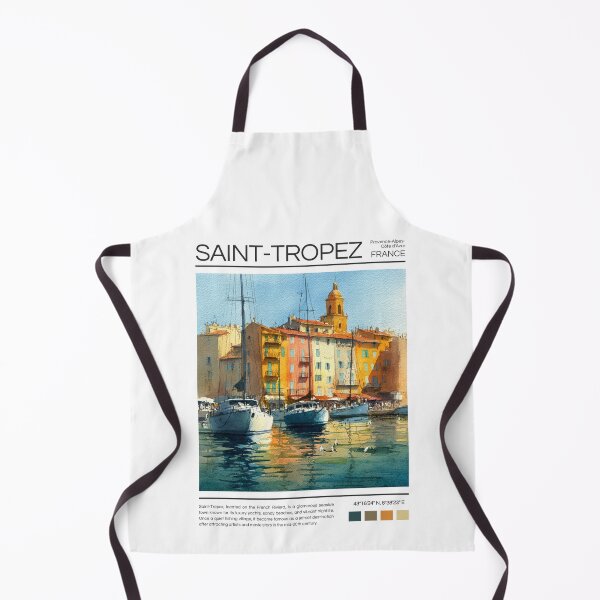 Item preview, Saint-Tropez - France - Watercolor  designed and sold by StudioRedKoala.