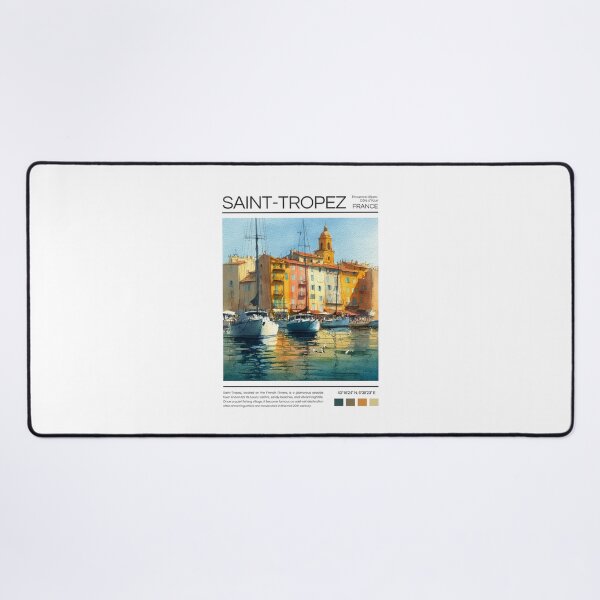 Item preview, Saint-Tropez - France - Watercolor designed and sold by StudioRedKoala.