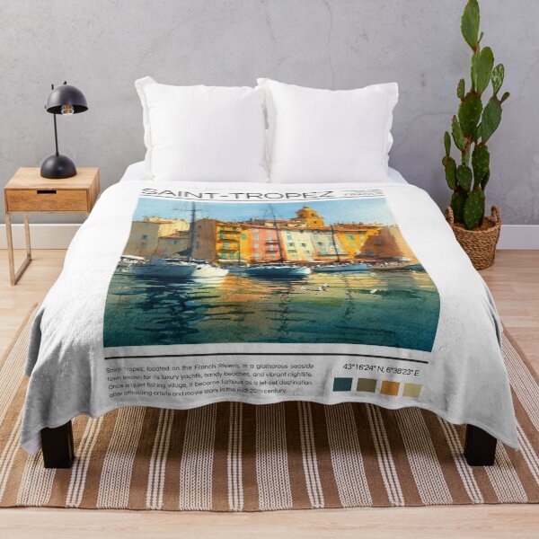 Item preview, Saint-Tropez - France - Watercolor  designed and sold by StudioRedKoala.