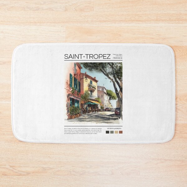 Item preview, Saint-Tropez - France - Watercolor  designed and sold by StudioRedKoala.