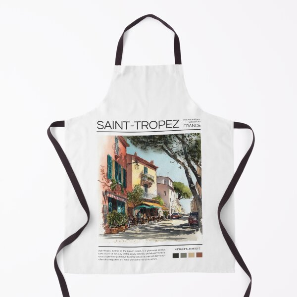 Item preview, Saint-Tropez - France - Watercolor  designed and sold by StudioRedKoala.