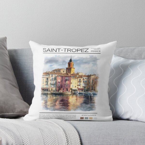 Item preview, Saint-Tropez - France - Watercolor  designed and sold by StudioRedKoala.