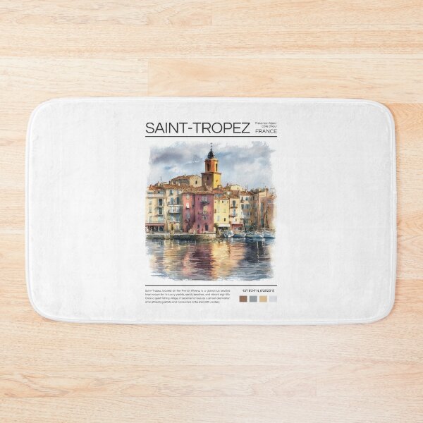 Item preview, Saint-Tropez - France - Watercolor  designed and sold by StudioRedKoala.
