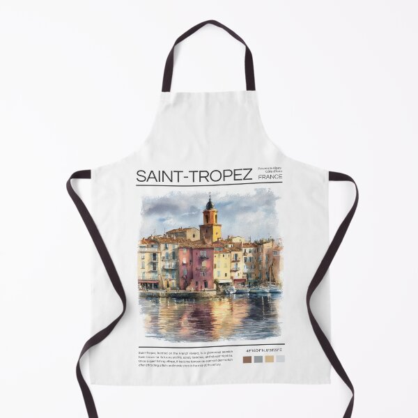Item preview, Saint-Tropez - France - Watercolor  designed and sold by StudioRedKoala.
