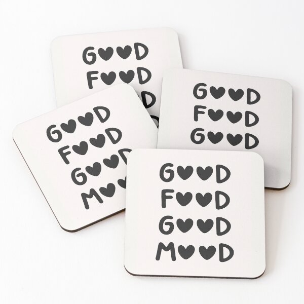 Item preview, Good food good mood (Black Tone) designed and sold by Paigaam.