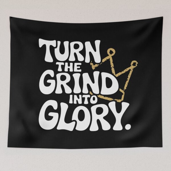 Item preview, Grind to Glory – Motivational Workout Fitness designed and sold by robyclub.