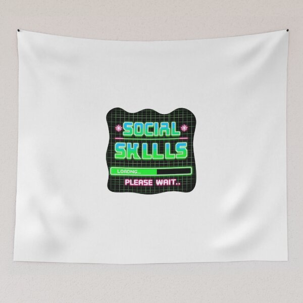 Item preview, Social Skills – Fun and Relatable Quote Design designed and sold by Rank Sol.