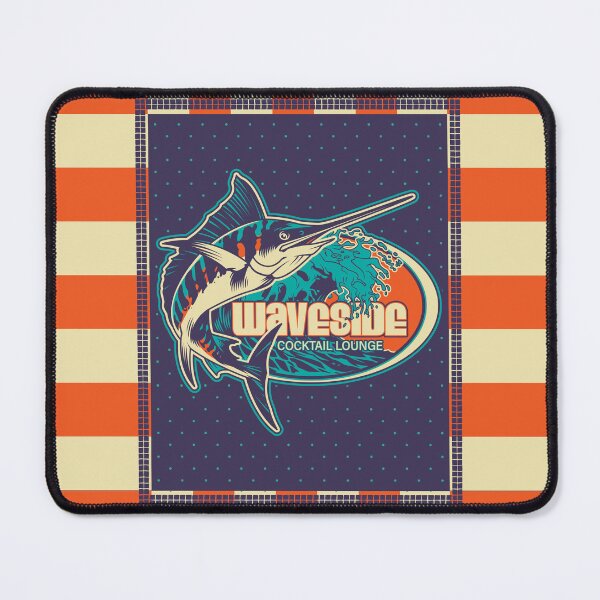 Item preview, Flashy Marlin with Splashy Crashing Waves designed and sold by wickedpretty.