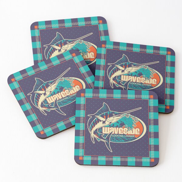 Item preview, Flashy Marlin with Splashy Crashing Waves designed and sold by wickedpretty.