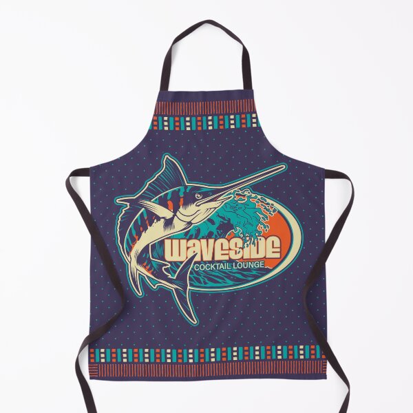 Item preview, Flashy Marlin with Splashy Crashing Waves designed and sold by wickedpretty.