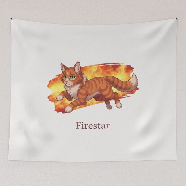 Item preview, Chibi Warriors Cat Firestar ThunderClan Leader Cute Fireheart Art designed and sold by StudioJohan.