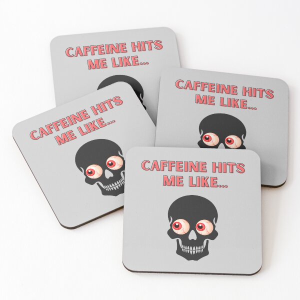 Item preview, Caffeine Hits Me Like... designed and sold by monika-arthing.