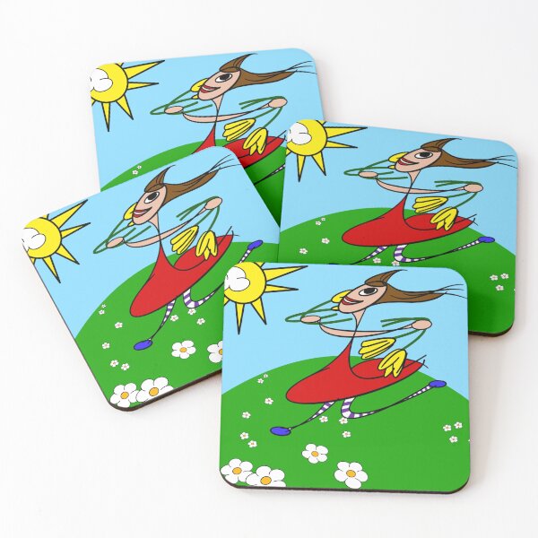 Item preview, Green Hills Girls – Twirling- Whimsical Printable Wall Art for Kids | Nursery & Bedroom Decor designed and sold by hebustyle.