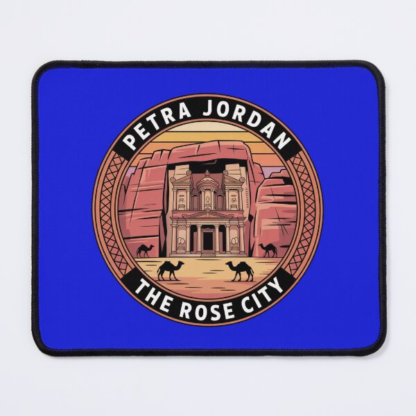 Item preview, Petra Jordan Adventure Badge – Desert Sunset Camel Patch Design designed and sold by Timeless Design.