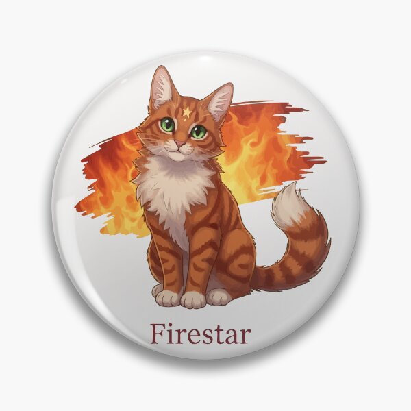 Item preview, Cute Chibi Firestar ThunderClan Warriors Cat Firepaw Leader Fanart designed and sold by StudioJohan.