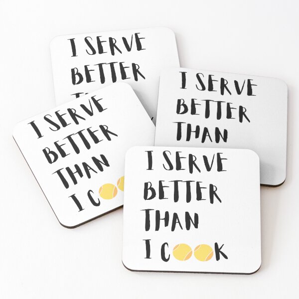 Item preview, Design "I serve better than I cook" for beach tennis designed and sold by AREYA Beach Sportswear.