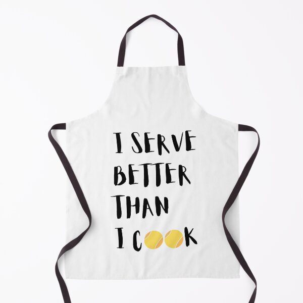 Item preview, Design "I serve better than I cook" for beach tennis designed and sold by AREYA Beach Sportswear.