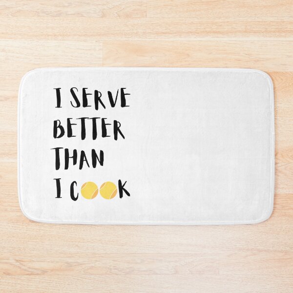Item preview, Design "I serve better than I cook" for beach tennis designed and sold by AREYA Beach Sportswear.