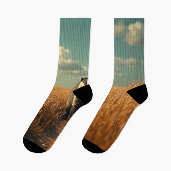 Item preview, Badger Between Two Worlds designed and sold by HabitableMoons.