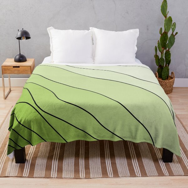 Item preview, Aesthetic minimalist green wave pattern designed and sold by TAbstractDesign.