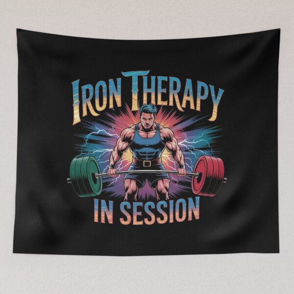 Item preview, Iron Therapy Session – Gym Motivation for Lifters designed and sold by robyclub.