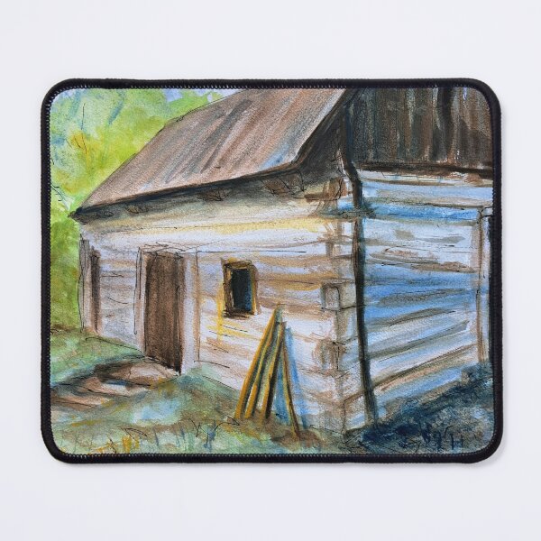 Item preview, Rustic Log Cabin: A Cozy Watercolor Countryside Home designed and sold by kkjustpaint.