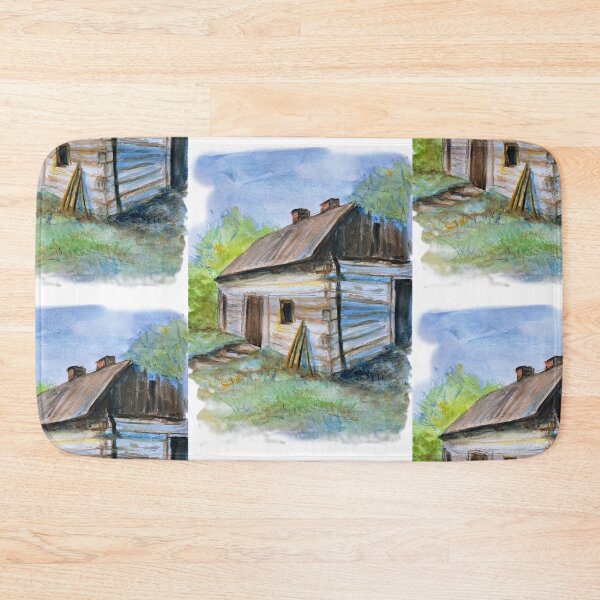 Item preview, Rustic Log Cabin: A Cozy Watercolor Countryside Home designed and sold by kkjustpaint.