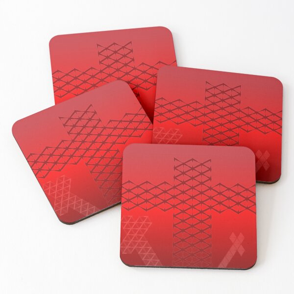 Item preview, Red Crosses by Triangles designed and sold by Kiko 7.