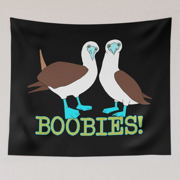 Item preview, Funny Blue Footed Boobies Birds designed and sold by HotHibiscus.