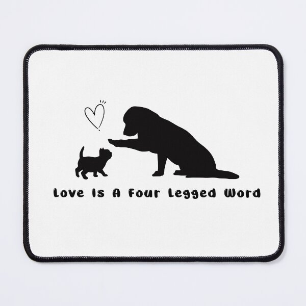 Item preview, Love is four a legged word designed and sold by sallyheaney.