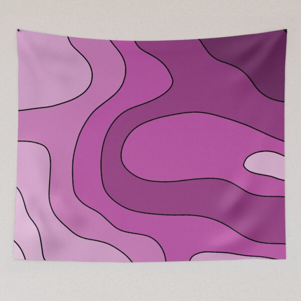 Item preview, Aesthetic pink wave pattern  designed and sold by TAbstractDesign.