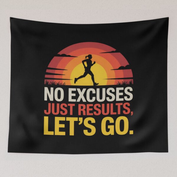 Item preview, No Excuses Mode – Motivational Gym Workout designed and sold by robyclub.