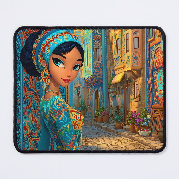 Item preview, Vibrant Street Scene with Ornate Architecture Design designed and sold by Artessie.
