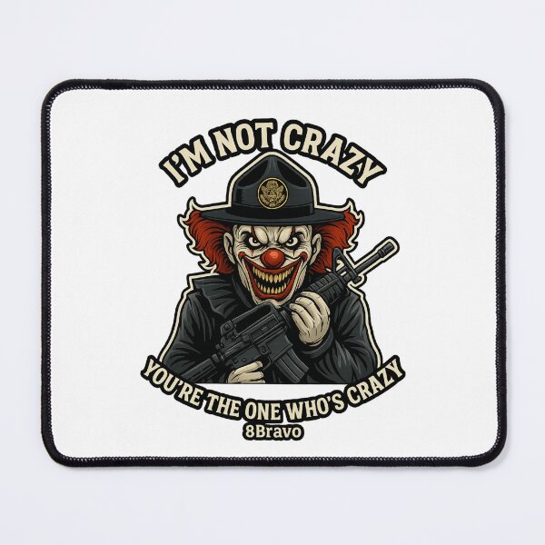 Item preview, Crazy clown with Air Force MTI tactical madness designed and sold by 8Bravo.