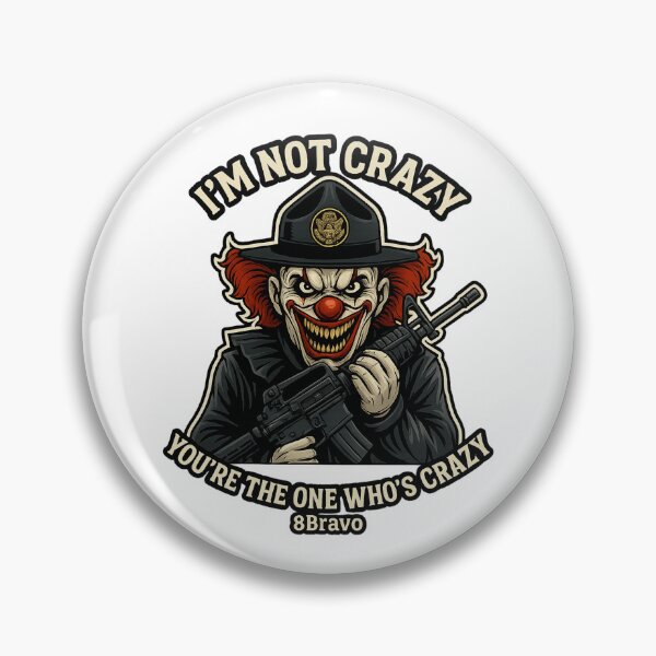 Item preview, Crazy clown with Air Force MTI tactical madness designed and sold by 8Bravo.