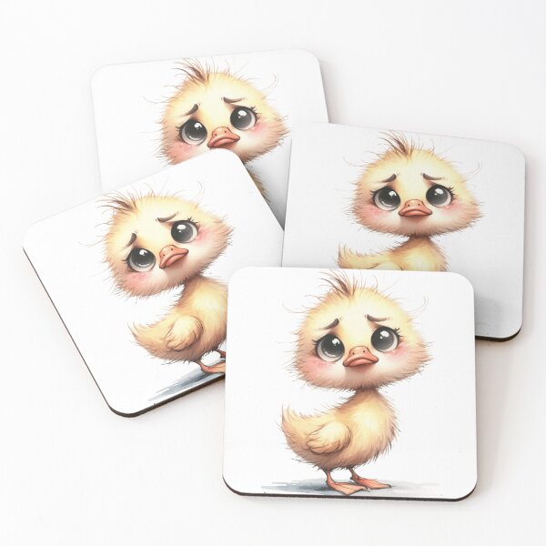 Item preview, Whimsical BABY DUCK – Surreal Farm Animal Art designed and sold by WHITE FLAME PRINTS.