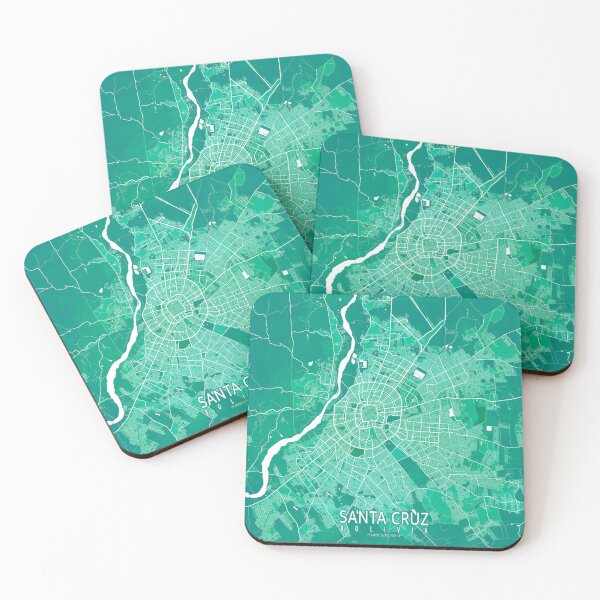 Item preview, Santa Cruz de la Sierra City Map of Bolivia - Watercolor designed and sold by deMAP.