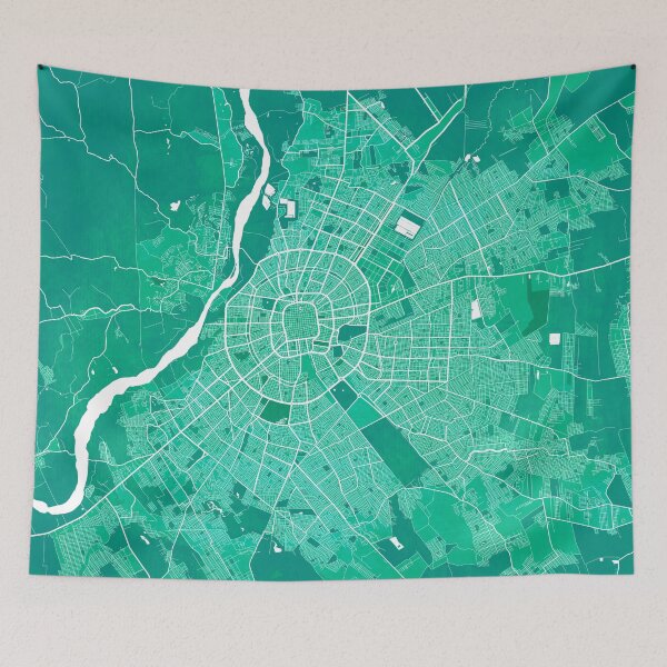 Item preview, Santa Cruz de la Sierra City Map of Bolivia - Watercolor designed and sold by deMAP.