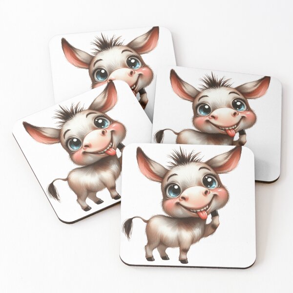Item preview, Whimsical BABY DONKEY – Surreal Farm Animal Art designed and sold by WHITE FLAME PRINTS.