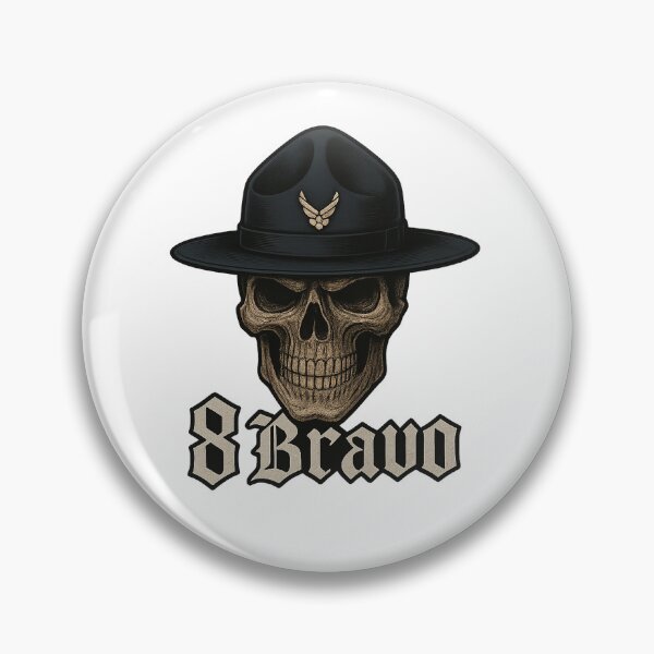 Item preview, 8Bravo Air Force Military Training Instructor (MTI) skull designed and sold by 8Bravo.