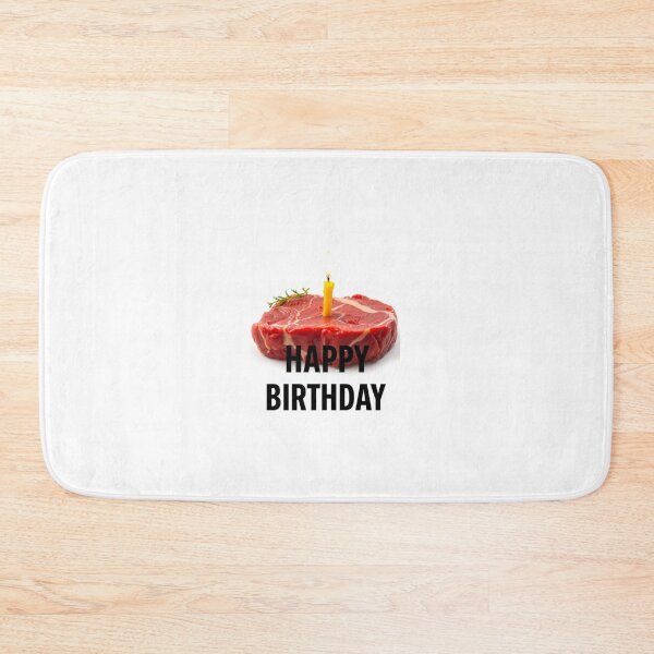 Item preview, Steak birthday cake funny prank meme gift weird designed and sold by CheeseBlueprint.