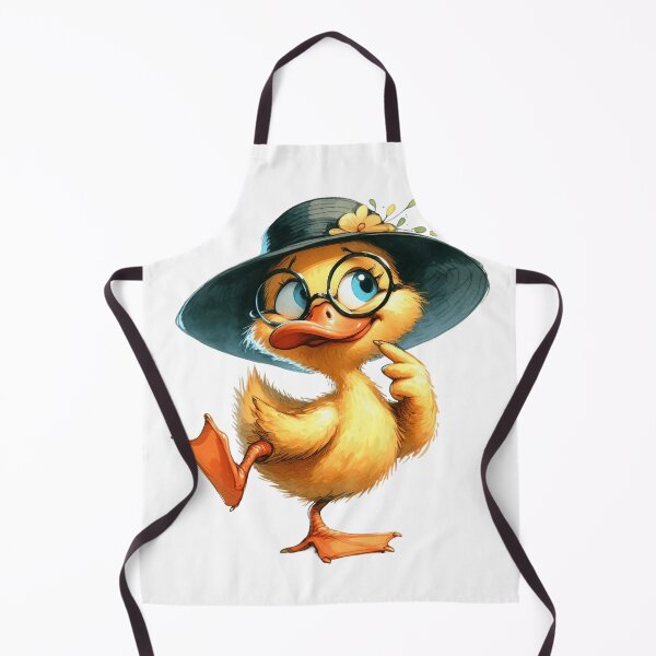 Item preview, Whimsical BABY DUCK with BIG HAT – Surreal Farm Animal Art designed and sold by WHITE FLAME PRINTS.