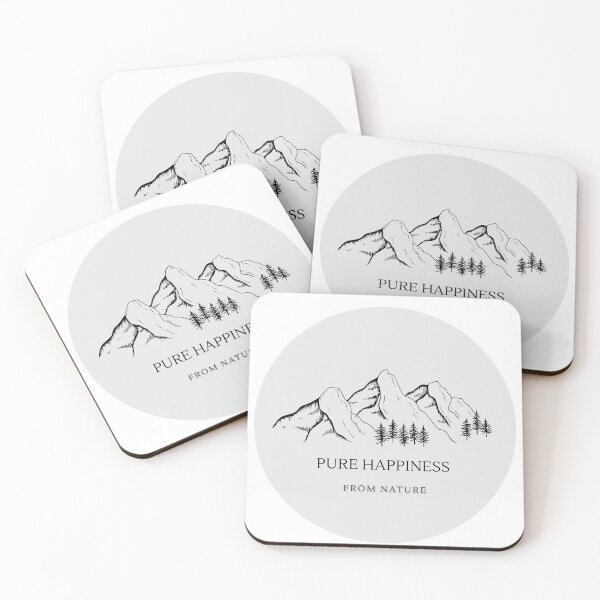 Item preview, Pure Happiness From Nature Minimal Mountain Graphic T-Shirt designed and sold by ElizaMagic.