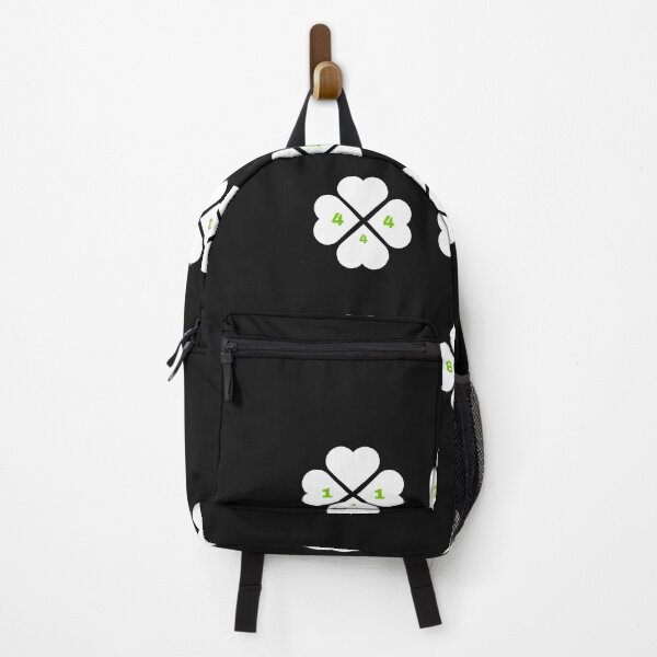 Item preview, Lucky Clover Grid - Black background designed and sold by AlistWayDesign.