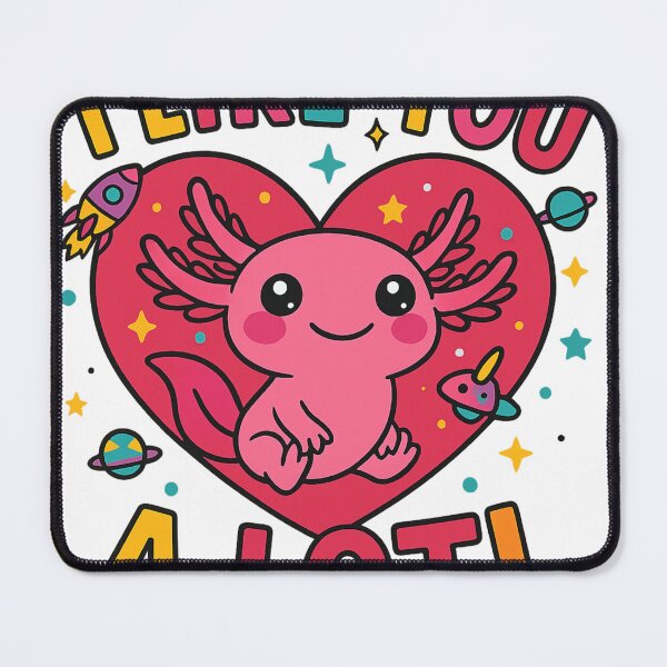 Item preview, I Like You A Lotl – Cute Axolotl Heart and Space Design designed and sold by haitrieuic96.