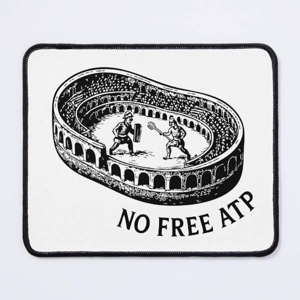 Item preview, No Free ATP – Gladiator Mitochondria Coliseum Art designed and sold by NiceGoodBetter.